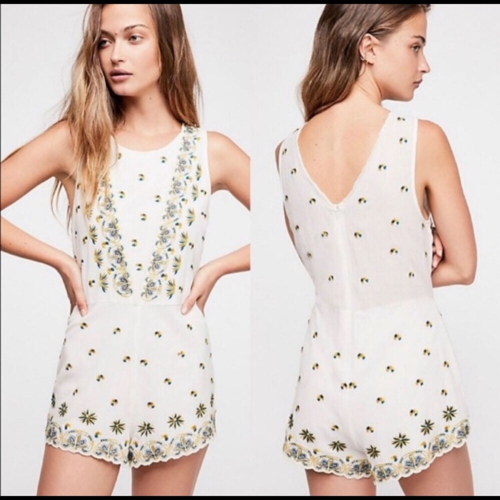 Free People floral romper